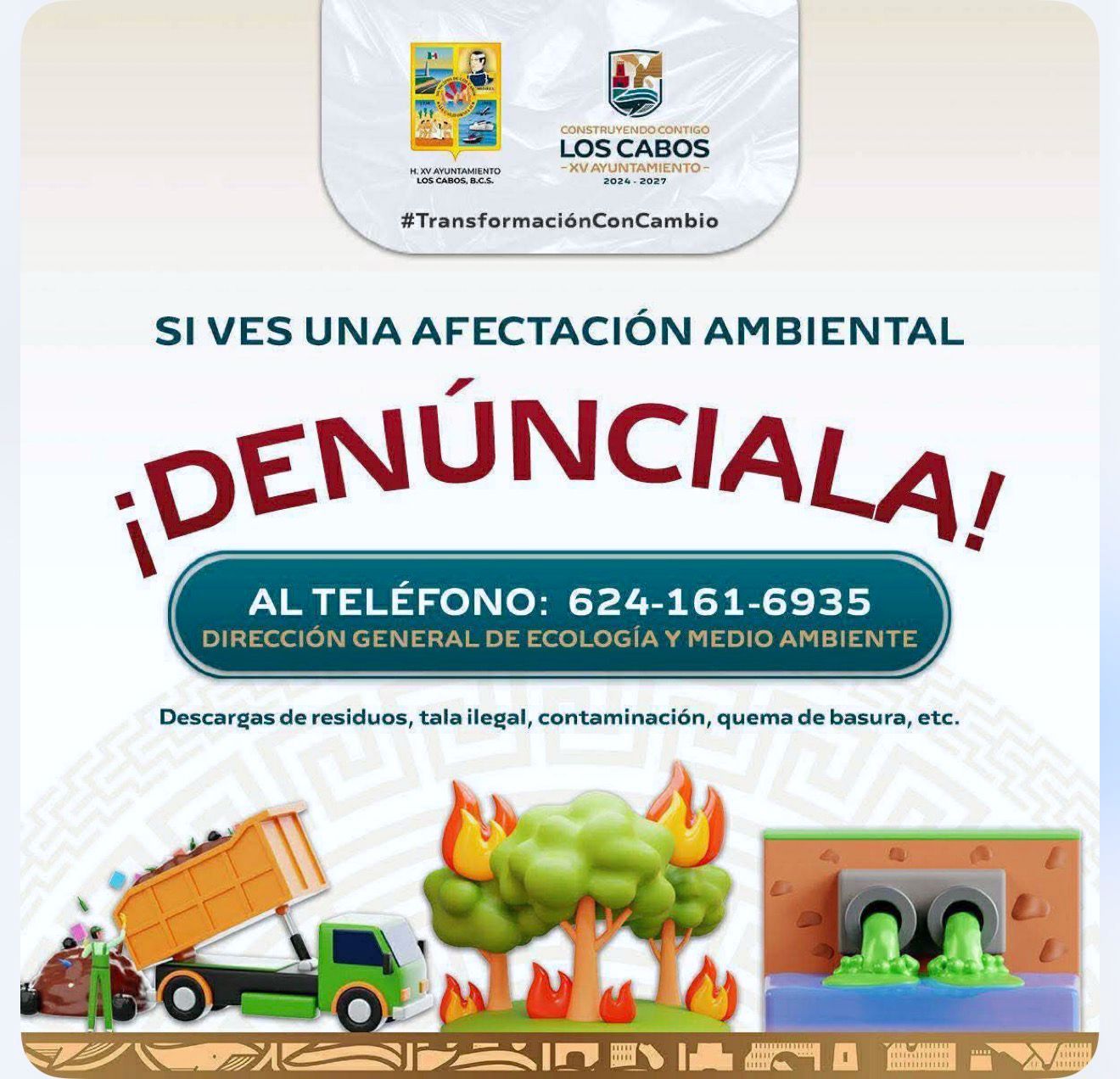 Exhortan a denunciar afectaciones ambientales para frenar tiraderos clandestinos en Los&nbsp;Cabos