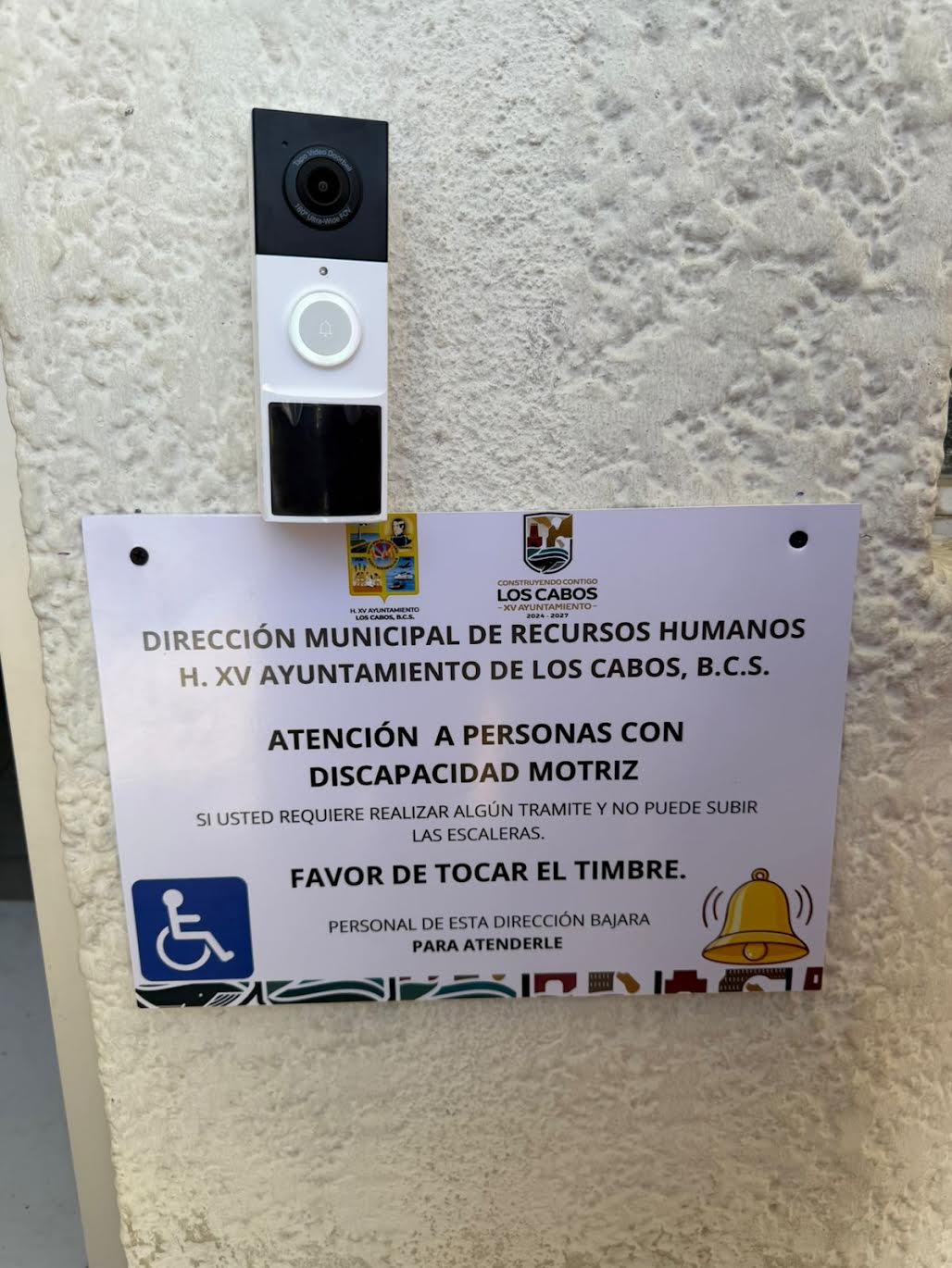 Instalan timbre inclusivo en Recursos Humanos para mejorar atención en Los&nbsp;Cabos