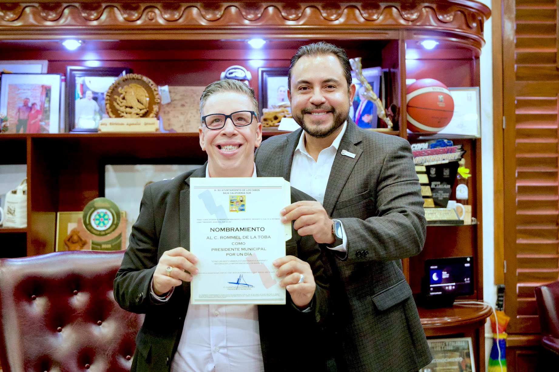 Rommel de la Toba asume como presidente municipal por un día en Los&nbsp;Cabos