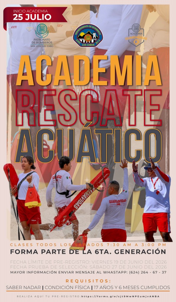 Bomberos de San José del Cabo abre convocatoria para nueva generación de guardavidas&nbsp;profesionales