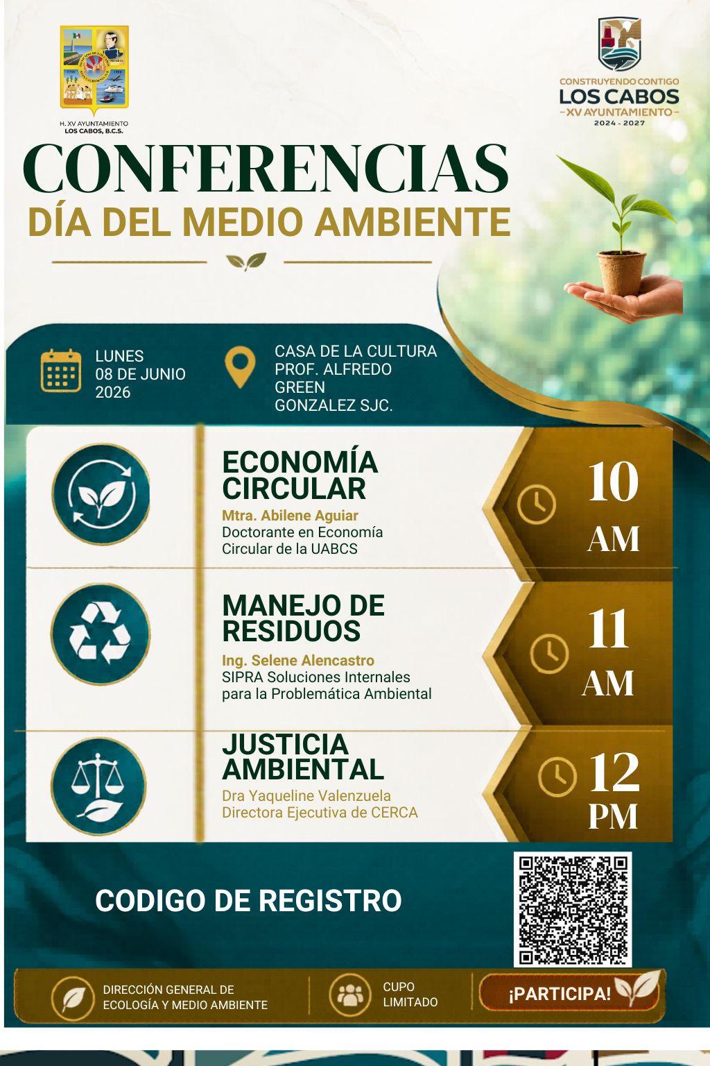 Invitan a ciclo de conferencias por el Día Mundial del Medio Ambiente en Los&nbsp;Cabos