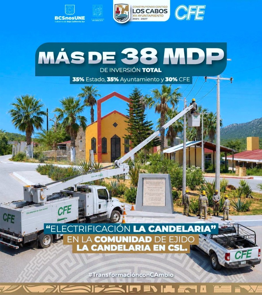 Destinan más de 38 millones de pesos para llevar energía eléctrica a La&nbsp;Candelaria