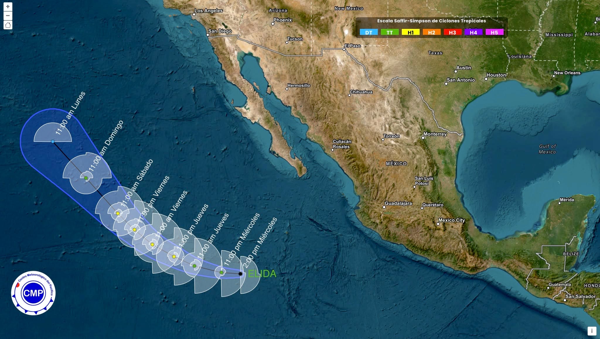 Protección Civil descarta riesgo para Baja California Sur por la tormenta tropical&nbsp;“Elida”