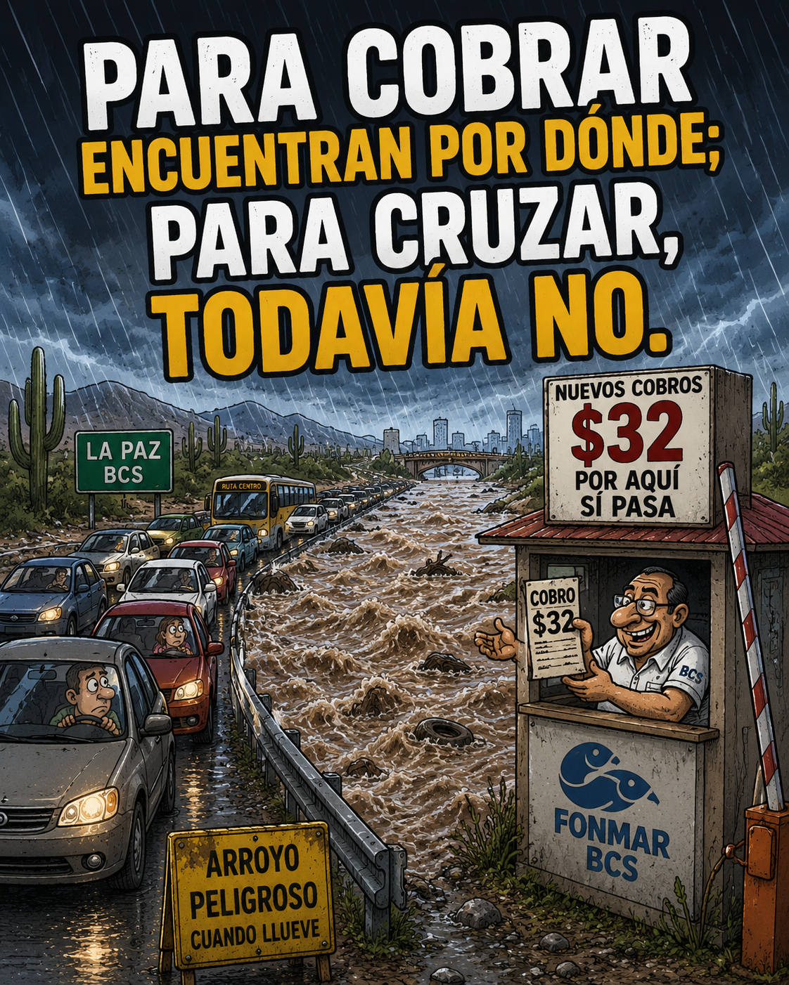 Para cobrar encuentran por dónde; para cruzar, todavía&nbsp;no